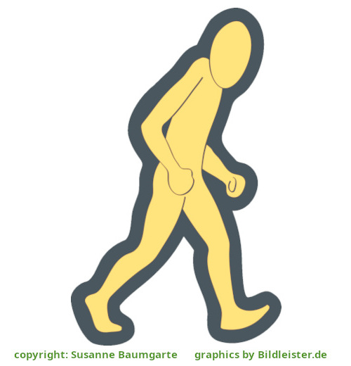 eine angestrengte gelbe Ichfigur